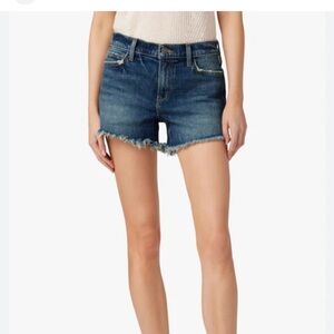 Joe's Jeans Dark Blue Frayed Hem Shorts